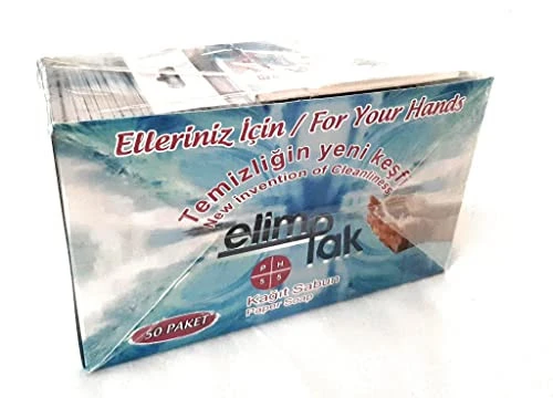 KAĞIT SABUN-ELİMPAK KLASİK KAĞIT SABUN --ÇANTA, CEP TİPİ- 750 ADET - -YERLİ ÜRETİM- ürün görseli 1