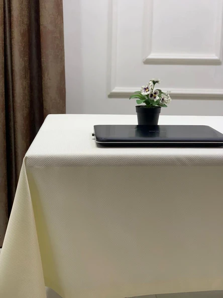 NİVEMESHOME KREM 140X220  MASA ÖRTÜSÜ ürün görseli 1