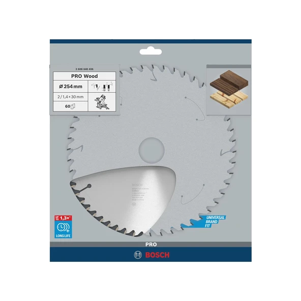 Daire Testere - PRO Wood 254*30 mm 60 Diş ürün görseli 1