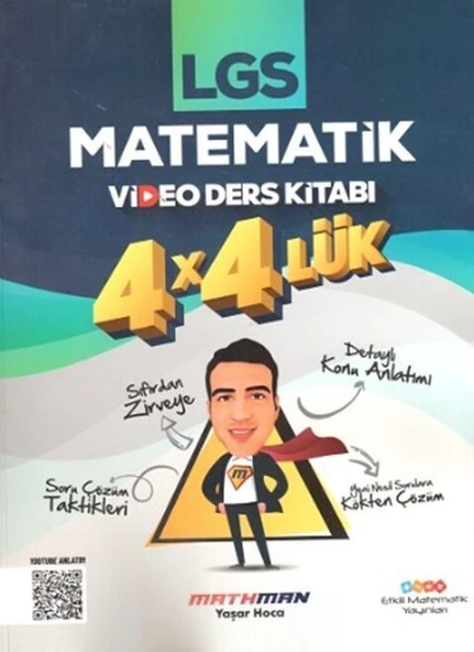 8. Sınıf LGS Matematik 4 x 4 lük Video Ders Kitabı Etkili Matematik ürün görseli 1