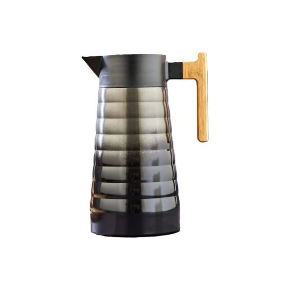 AKILLIELMA-COOKER 2L ÇELİK TERMOS CKR2097 GRİ SİYAH ürün görseli 1