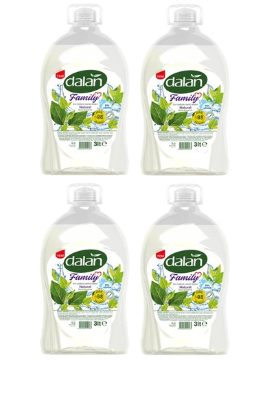 Dalan Family Natural Sıvı Sabun 3 L x 4 Adet ürün görseli 1