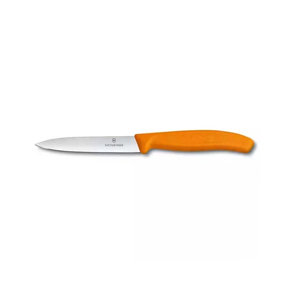 Victorinox 6.7706.L119 10cm Turuncu Düz Soyma Bıçağı ürün görseli 1