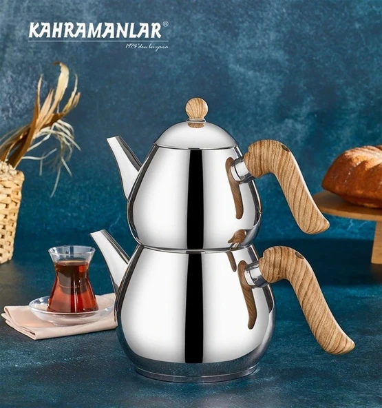 Kahramanlar Damla Mega Çaydanlık Takımı - 1,80 / 2,80 ürün görseli 1