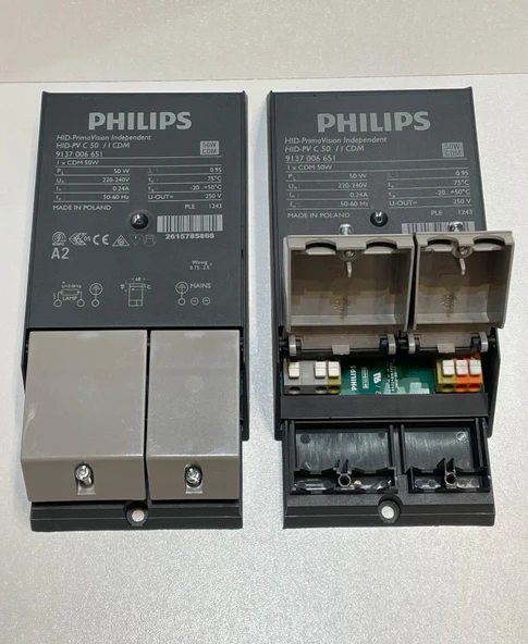 Philips 9137006651 HID-PV C50 /I CDM 50/60Hz - 50W CDM AMPÜL ELK BALAST ürün görseli 1