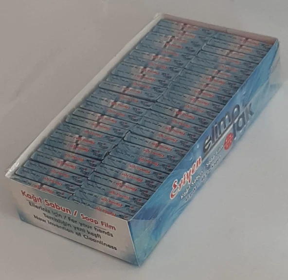KAĞIT SABUN-ELİMPAK-ÇANTA, CEP TİPİ- 480 ADET ERİYEN KAĞIT SABUN -YERLİ ÜRETİM ürün görseli 1