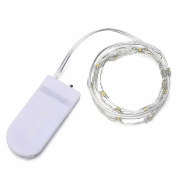 Peri Led Işık|ince Pil Yataklı Şerit Led Kendinden Pilli Rengarenk  (1,5 Metre) ürün görseli 1