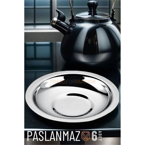 ModaCar Veneta 6 Adet Metal Çay Tabağı Seti ürün görseli 1