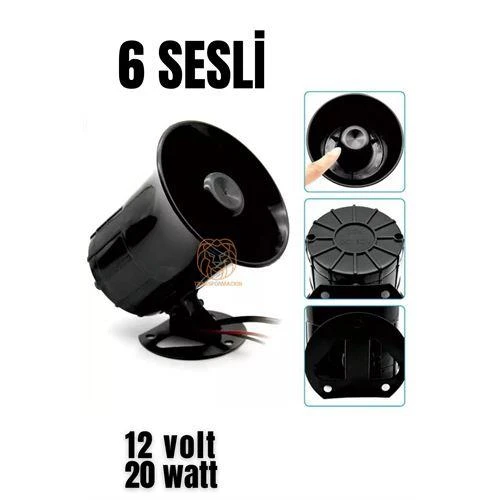 ModaCar Alarm Sireni 6 Değişik Sesli ürün görseli 1