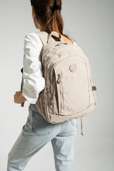 Unisex Okul Çantası Klinkır Kumaş Günlük Sırt Çantası 40*30 Cm Çok Cepli Hafif Yağmur Geçirmez ürün görseli 1