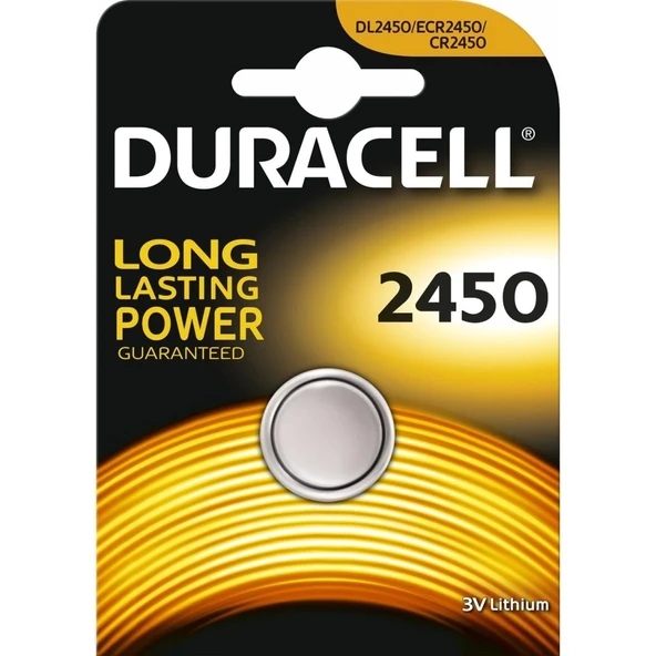 Mey İthalat® Duracell Yuvarlak Düğme Pil 2450 3 Volt ürün görseli 1