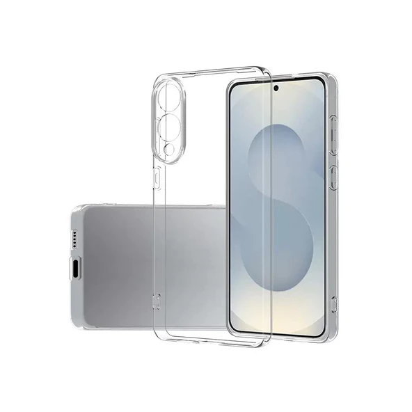 Gpack Samsung Galaxy S25 Edge uyumlu Kılıf Süper Silikon Kamera Korumalı Şeffaf ürün görseli 1