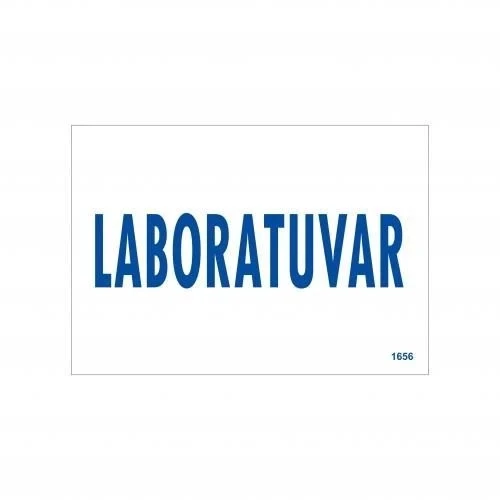 Mey İthalat® Laboratuvar Uyarı Levhası 17,5x25 KOD:1656 ürün görseli 1