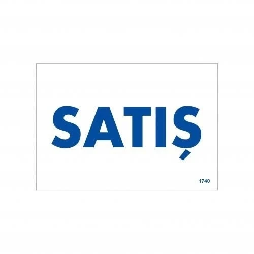 Mey İthalat® Satış Uyarı Levhası 17,5x25 KOD:1740 ürün görseli 1