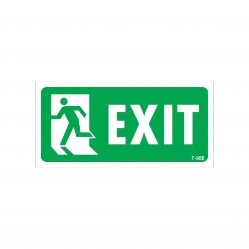 Mey İthalat® Exit Sol Uyarı Levhası 17,5x25 KOD:950 ürün görseli 1