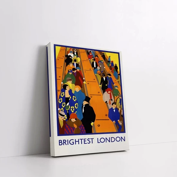 Renk Cümbüşü Londra Kanvas Tablo - Resim 2