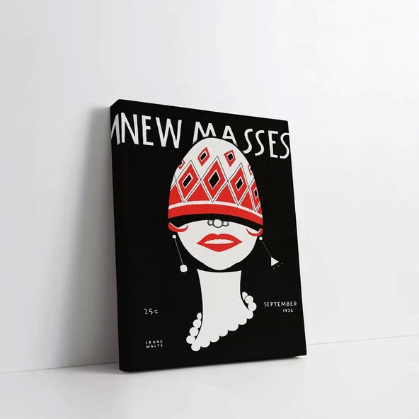 New Masses Vintage Kanvas Tablo - Resim 2