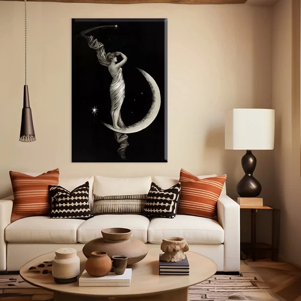 Luna Vintage Kanvas Tablo ürün görseli 1