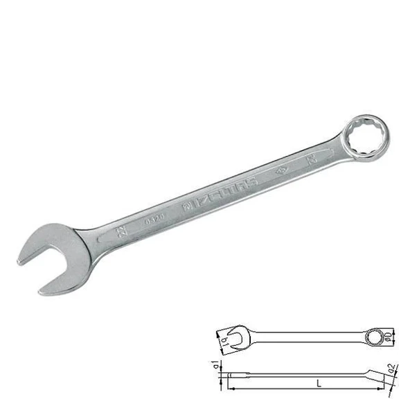 Mey İthalat® İzeltaş 0320 Kombine Anahtar 9 mm Kısa Boy ürün görseli 1