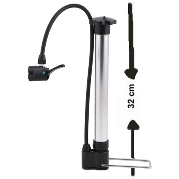 CAMARO MİNİ POMPA BİSİKLET BOT TOP ŞİŞİRME POMPASI ALU. PMP-300 ürün görseli 1