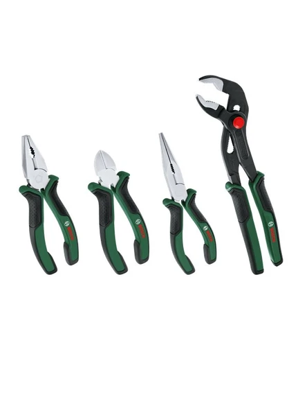 Bosch 4'Lü Pense Yan Keski Kargaburun Boru Anahtarı Seti - 1600A02W7K ürün görseli 1