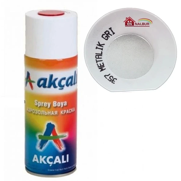 Mey İthalat® Akçalı Sprey Boya 400 ml 357 Metalik Gri ürün görseli 1