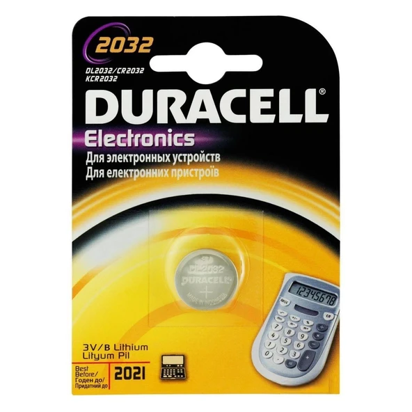 Mey İthalat® Duracell CR 2032 Lityım Pil 3 Volt ürün görseli 1