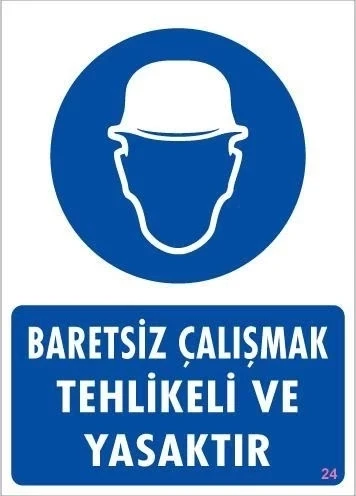 Mey İthalat® Baret Giy Uyarı Levhası 25x35 KOD:24 ürün görseli 1
