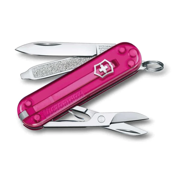 Victorinox 0.6223.T5G Classic Şeffaf Pembe Çakı ürün görseli 1