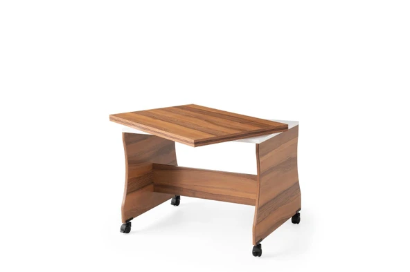 Bade Tekerlekli Açılır Orta Sehpa 60*95cm Demonte - Resim 3