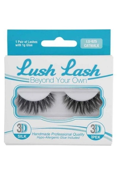 Lush Lash 3d Ipek Kirpikler Lu 625 - Resim 6