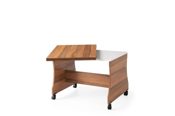 Bade Tekerlekli Açılır Orta Sehpa 60*95cm Demonte - Resim 4