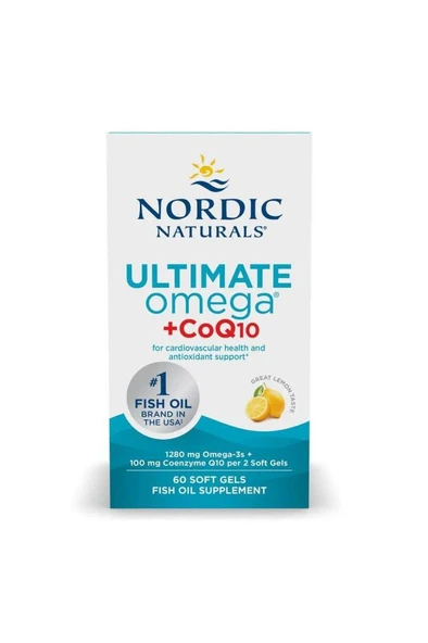 NORDIC NATURALS Ultimate Omega Coq10 (KOENZİM) 60 Softjel ürün görseli 1