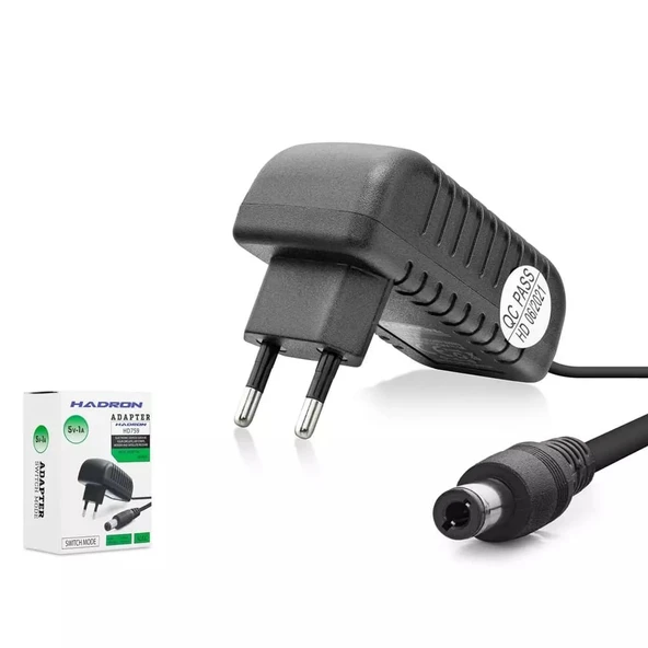 Hadron Hd759 Modem Adaptörü 5V 1A 5.5 2.5 Siyah ürün görseli 1