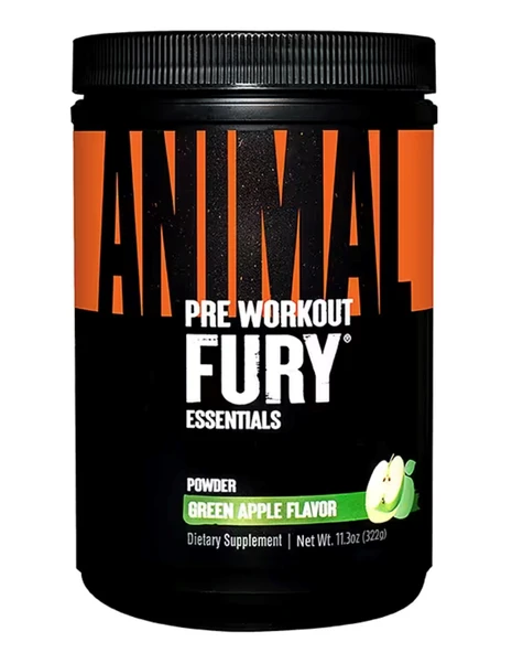 Universal Animal Fury Pre Workout 322 Gr Yeşil Elma ürün görseli 1
