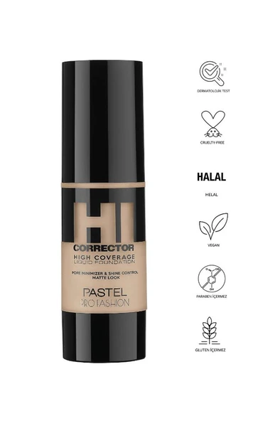 Pastel High Coverage Liquid Foundation - Likit Fondöten 402 ürün görseli 1