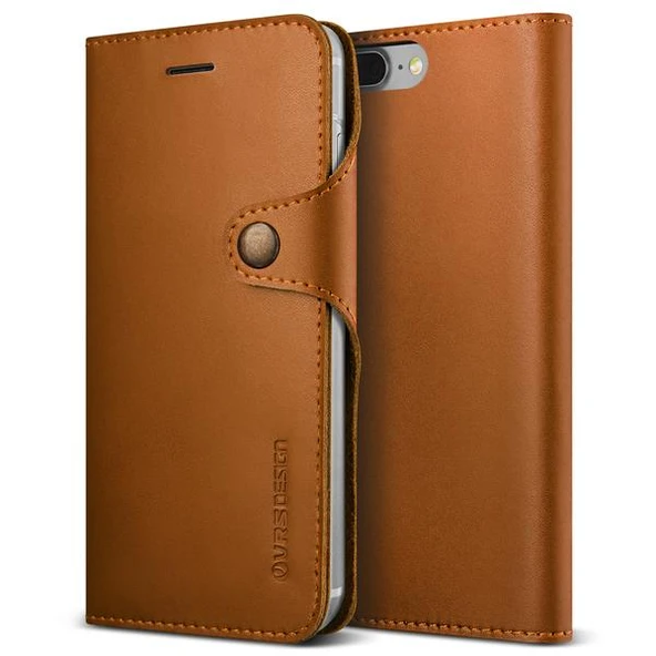 VRS Design iPhone 8 Plus /7 Plus ile Uyumlu Native Diary Kılıf Brown ürün görseli 1