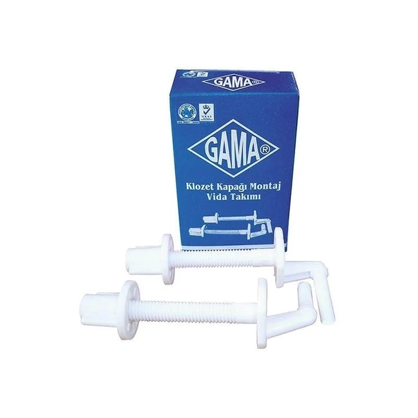 Mey İthalat® Gama Klozet Kapağı Montaj Vidası Plastik Alttan Sıkma Kod:45001 ürün görseli 1