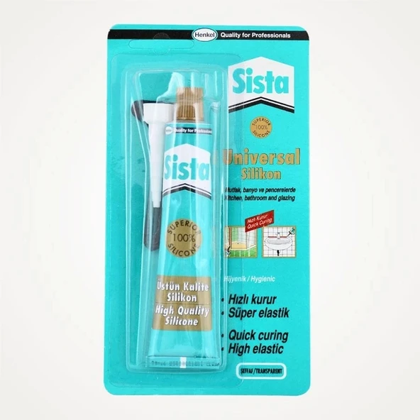 Mey İthalat® Sista Üniversal Silikon Tüp 50 Gr Şeffaf ürün görseli 1
