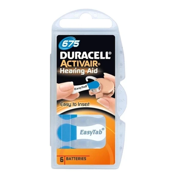 Mey İthalat® Duracell  No:675 İşitme Cihazı Pili ürün görseli 1