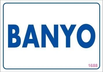 Mey İthalat® Banyo Uyarı Levhası 17,5x25 KOD:1688 ürün görseli 1