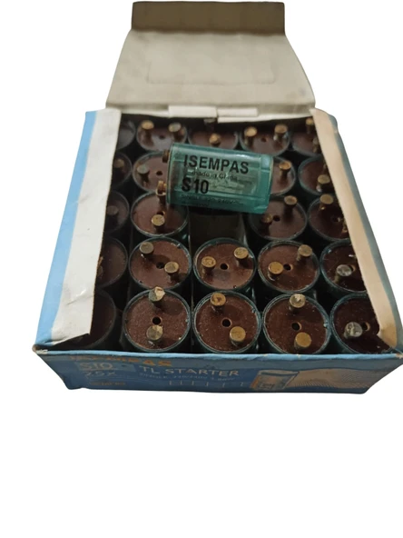 Mey İthalat® Floresan S10 Starter 220-240V 4-80 Watt 1 Paket (25 Adet) ürün görseli 1