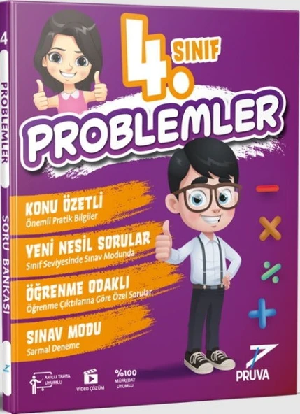 4. Sınıf Problemler Soru Bankası Pruva Akademi ürün görseli 1