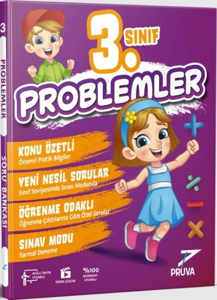3. Sınıf Problemler Soru Bankası Pruva Akademi ürün görseli 1
