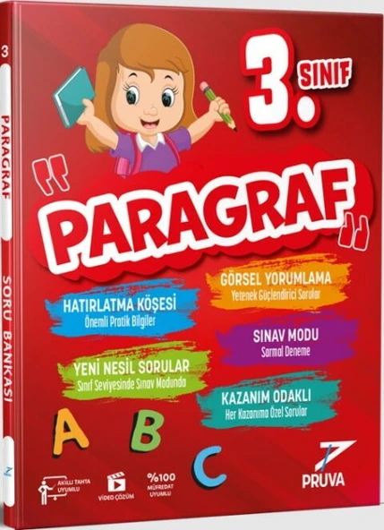 3. Sınıf Paragraf Soru Bankası Pruva Akademi ürün görseli 1