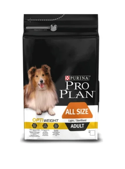 Pro Plan Light Sterilised Tavuklu Kısırlaştırılmış Orta Irk Açık Yetişkin Köpek Maması 3 KG ürün görseli 1