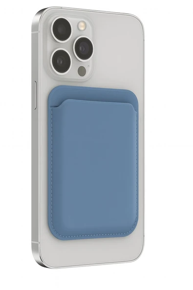 iPhone 13 Pro Pocka Magsafe Cüzdan Shadow Blue ürün görseli 1