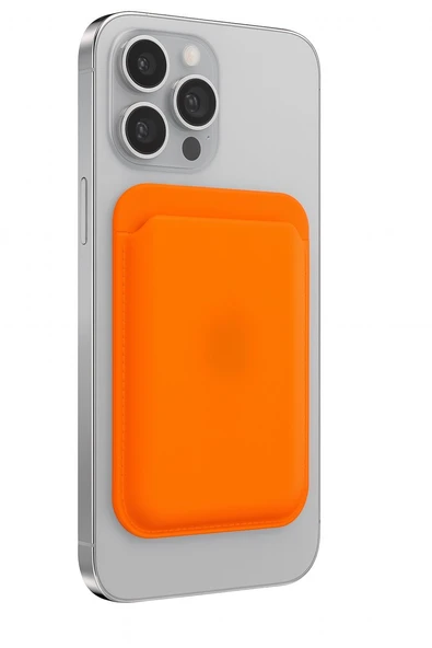 iPhone 14 Pocka Magsafe Cüzdan Atomic Orange ürün görseli 1