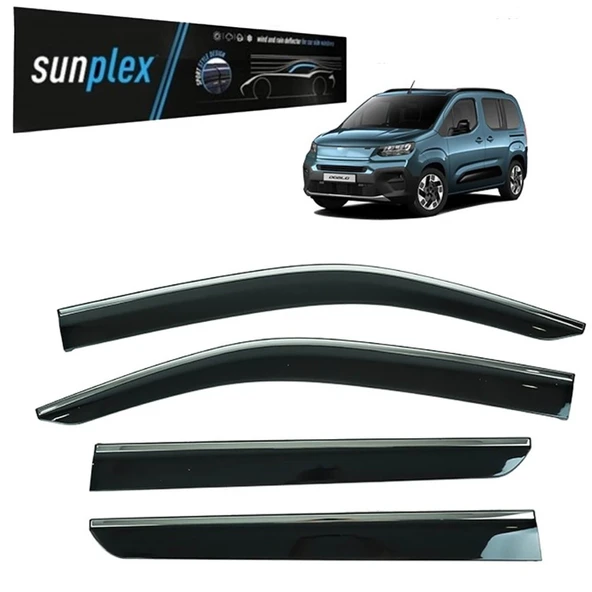 Sunplex Kromlu Cam Rüzgarlığı Fiat Doblo 2023-Sonrası ile uyumlu ürün görseli 1