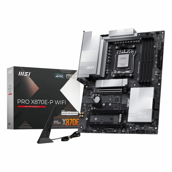 MSI Pro X870E-P WiFi DDR5 (8200MHz)OC M.2 HDMI/USB-C PCIe 5.0 AM5 ATX Anakart ürün görseli 1